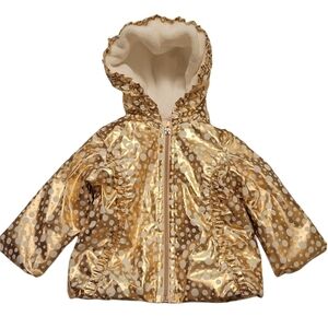 Penelope Mack Gold Star and Polka Dot Hood Jacket